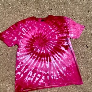 Vibrant Pink Tie-Dye Shirt